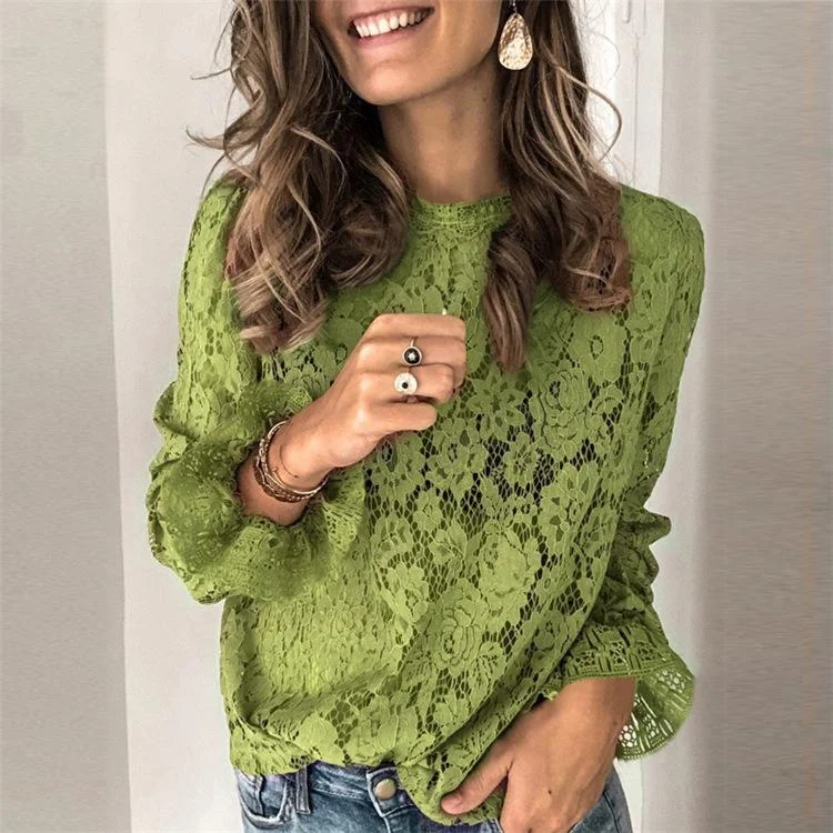 Lace Season Long Sleeve Blouse