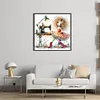 (Multi-Style) Weird Sewing Girl-11CT Stamped Cross Stitch 40*40cm/15.75*15.75in tapestrymarket