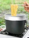 Aluminum Alloy Lunch Boxes Pot W/ Handle Metal Lunch Box for Camping and Travel