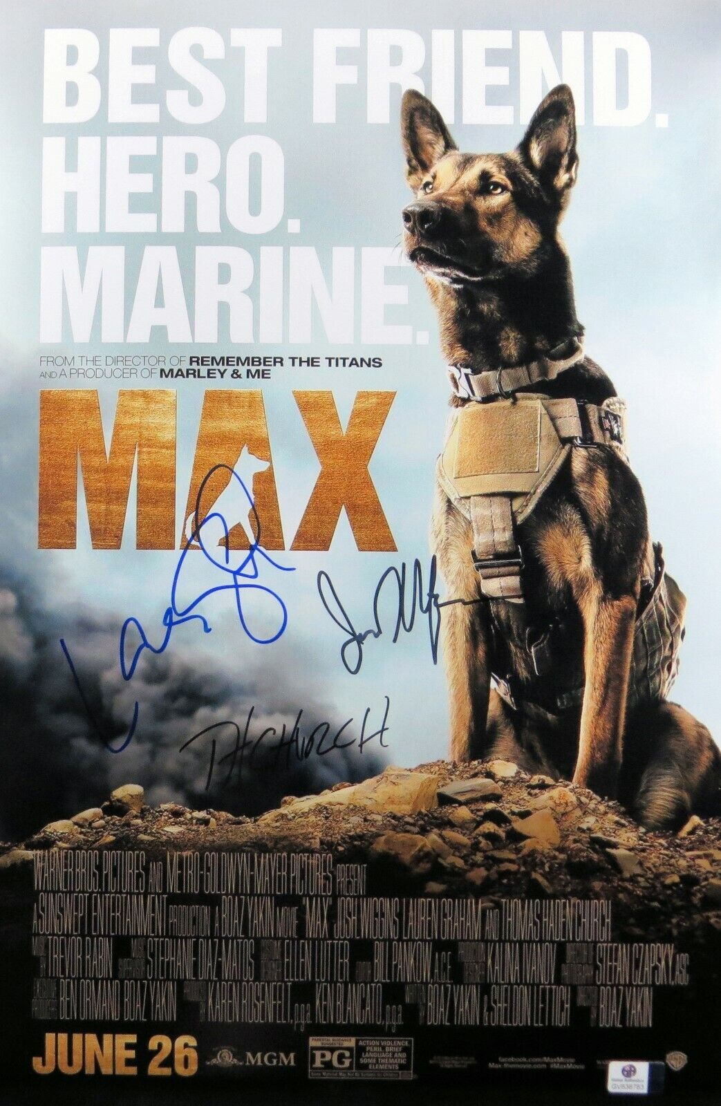 Max Cast Signed Autographed 12X18 Photo Poster painting Josh Wiggins Graham Church GV838783