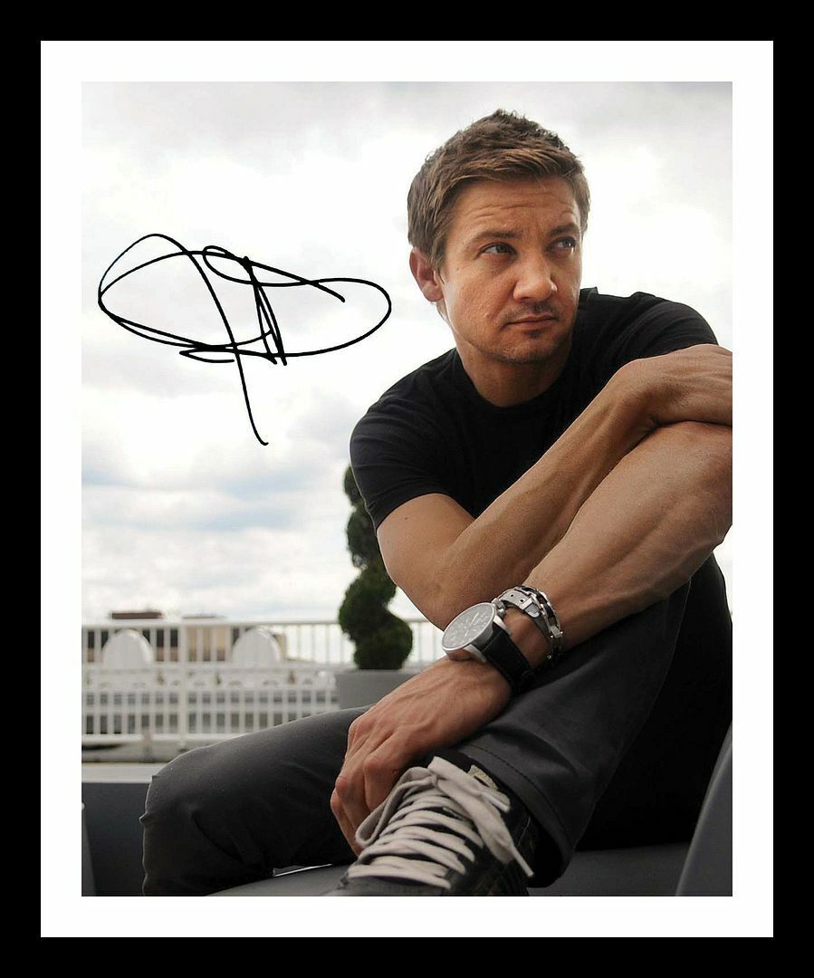 Jeremy Renner Autograph Signed & Framed Photo Poster painting