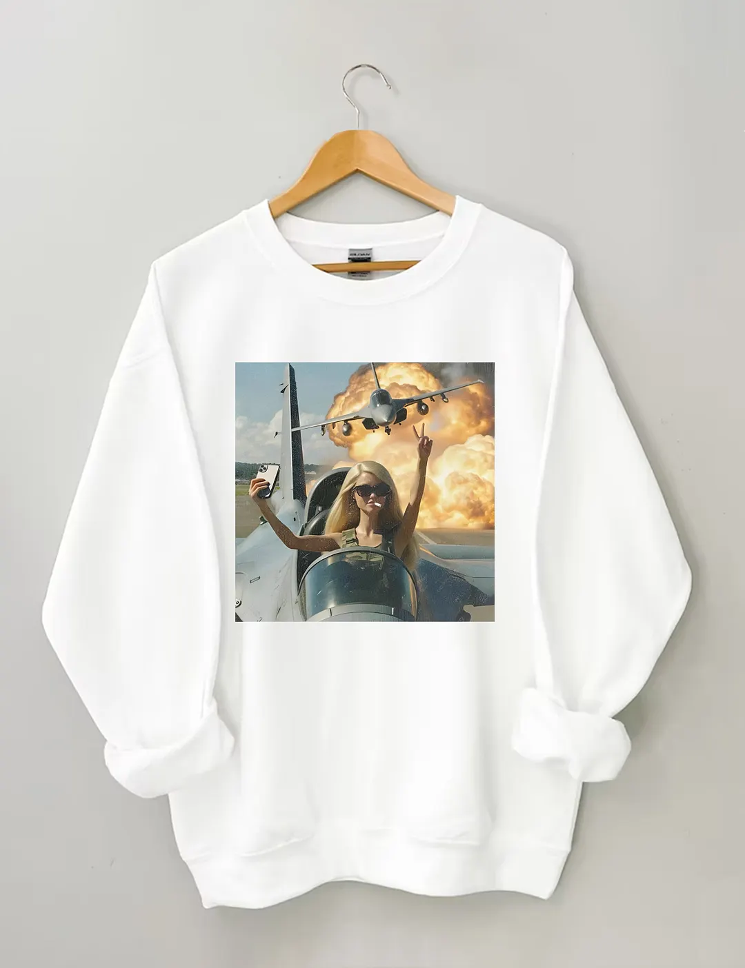 Doll Flying A Plane Sweatshirt