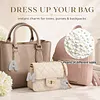 DIY 26 A-Z Letter Pearl Painting Keychain Charm Kits, Custom Alphabet Initial DIY Name Bag Key Ring Gift