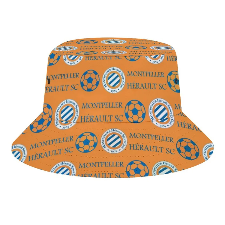 Montpellier Hérault SC Chapeau De Godet D' Impression De Vache Unisexe Pliables Bucket Hat