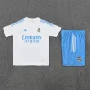 Real Madrid 25-26 Short-sleeve Tracksuit White with light blue Chandal