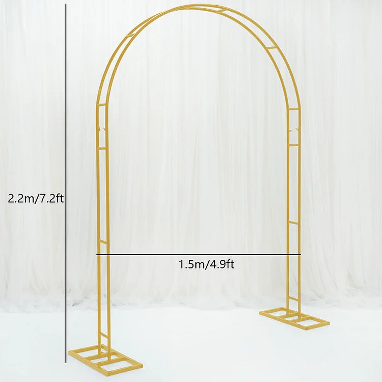 Iron Metal Semicircle Arc Arch Flower Stand Wedding Backdrop Screen Floral Shelf Event Banquet Stage Frame Birthday Party Props   A228 A4175