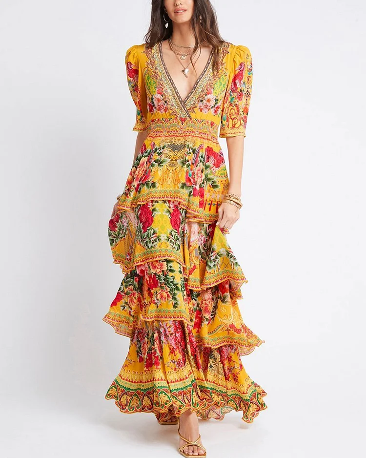 ENDLESS SUMMER CROSS OVER MAXI DRESS