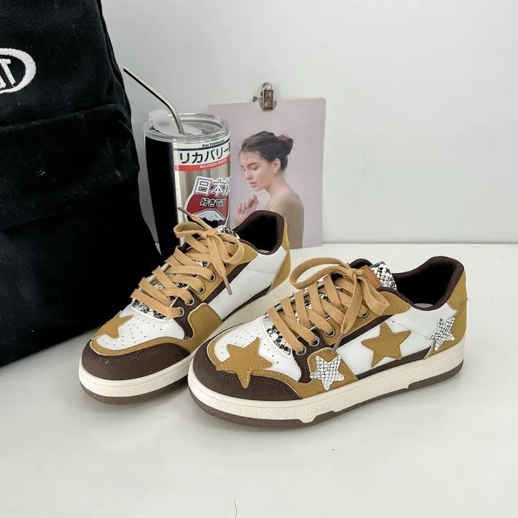 Churchf Churchf Board Shoes Women's Autumn 2023 New Color Korean Version Of The Niche Flat Sneakers Cross Straps Small White Shoes