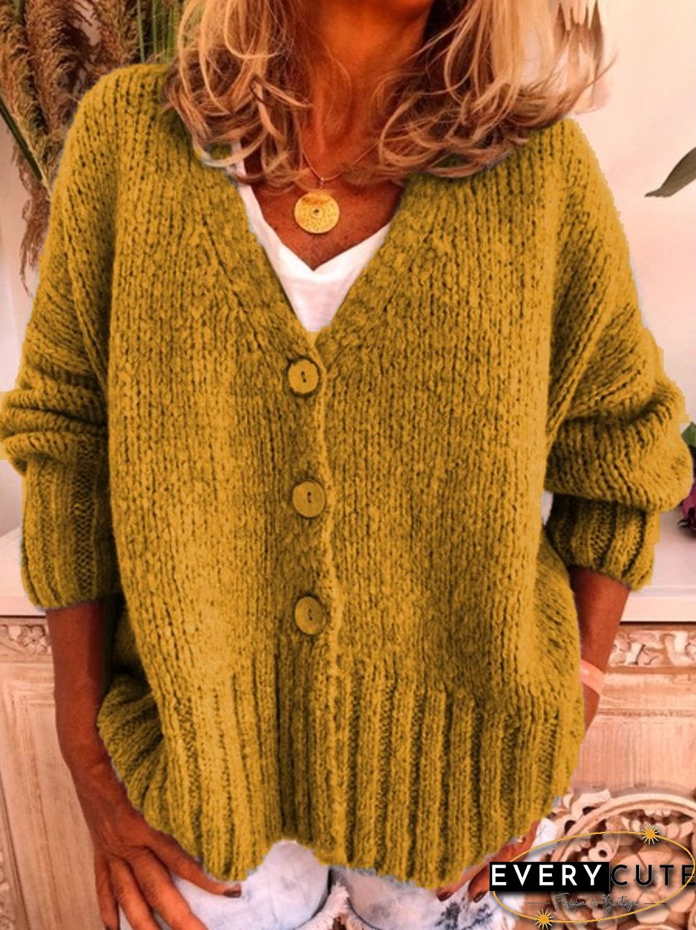 Women Casual Plus Size Sweater Cardigan
