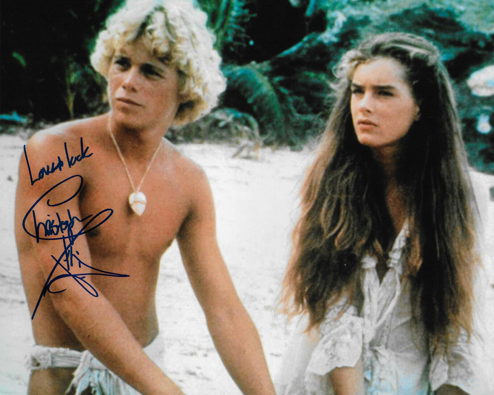 Christopher Atkins Original Autographed 8X10 Photo Poster painting - Blue Lagoon, Dallas #5