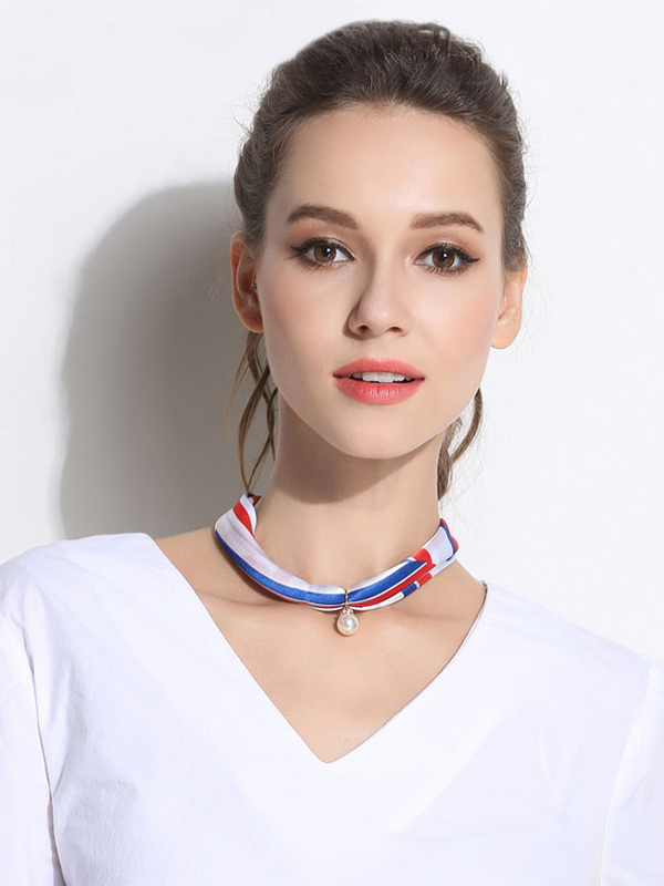Seidenschal Halskette Mode Perlen Dekoration- DE-RealSilkLife