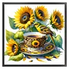 Bird Teacup-14CT Counted Cross Stitch Kit(40x40cm)