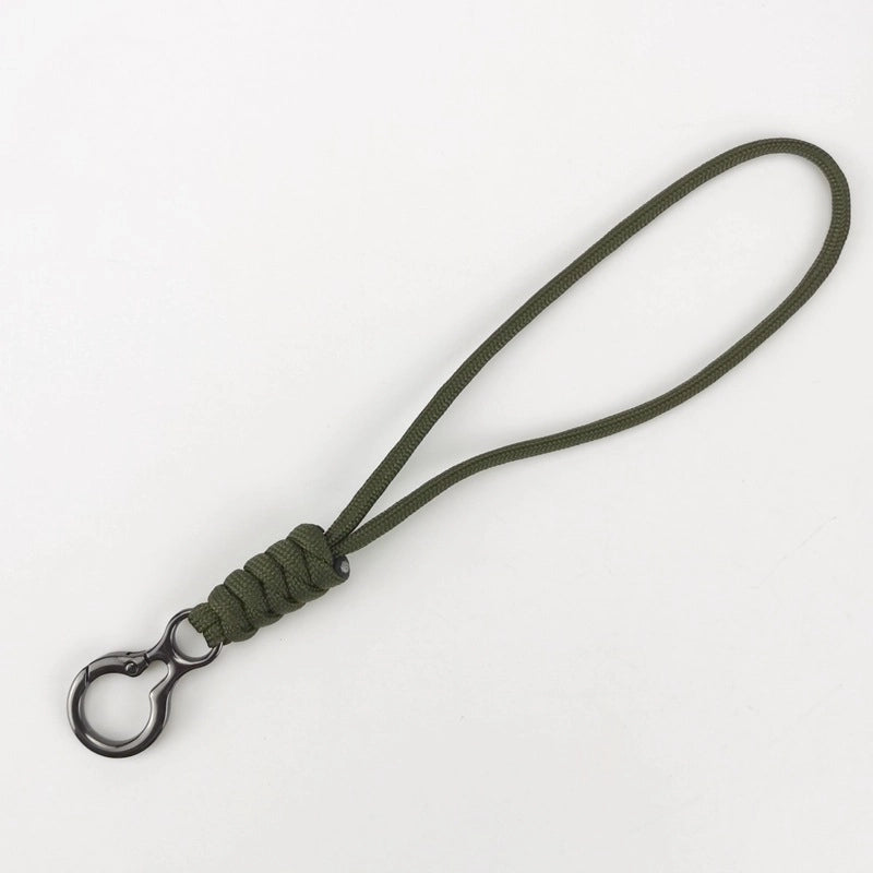 Key Chain 8-character Buckle Hand-woven Umbrella Rope Wrist Lanyard Racket Buckle Anti-loss Rope Car Household Tools Anti-loss