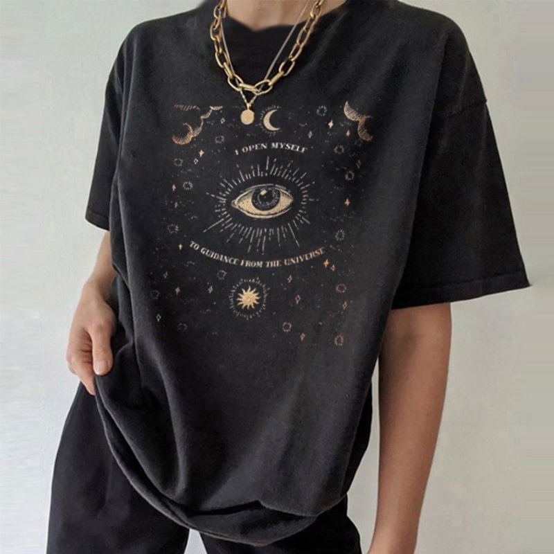   Demon Eye Of The Starry Sky Print Women's T-shirt - Neojana