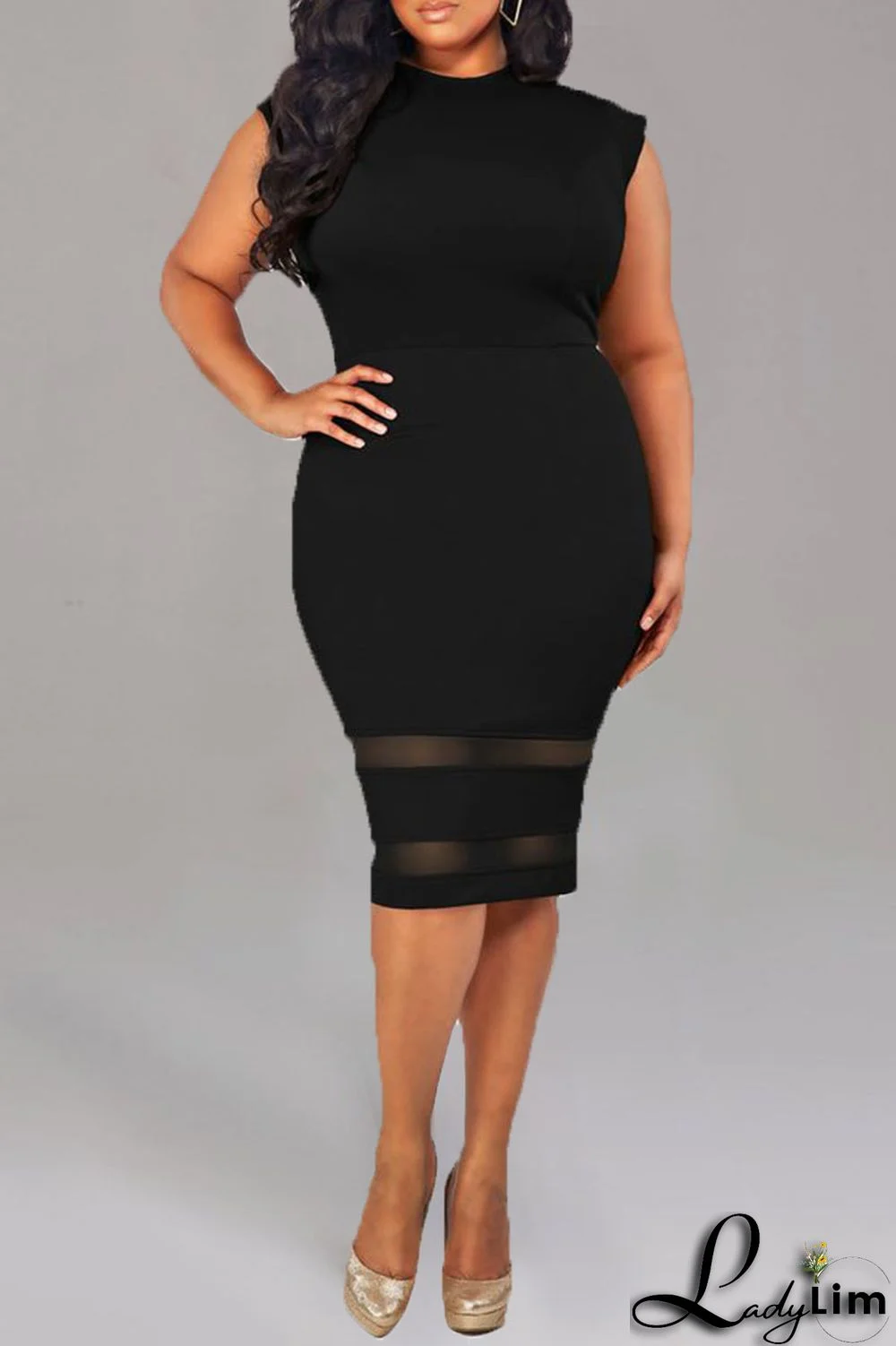 White Casual Elegant Solid Split Joint O Neck One Step Skirt Plus Size Dresses