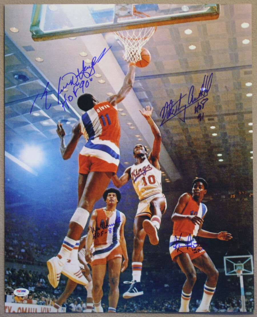 Hayes + Unseld + Archibald + Porter SIGNED 16x20 Photo Poster painting +HOF PSA/DNA AUTOGRAPHED