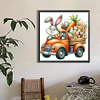(40*40cm)Easter Bunny Car - Full Round Drill Diamond Painting