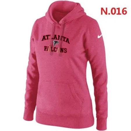 Women's  Atlanta Falcons Heart & Soul Pullover Hoodie Pink