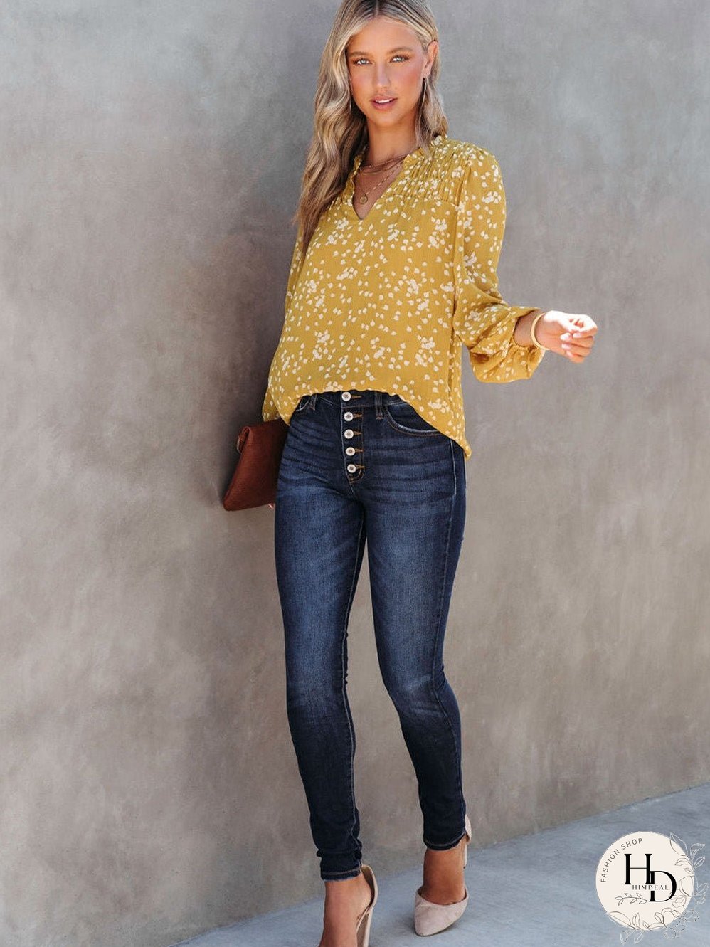 Three Quarter Sleeve Blouse