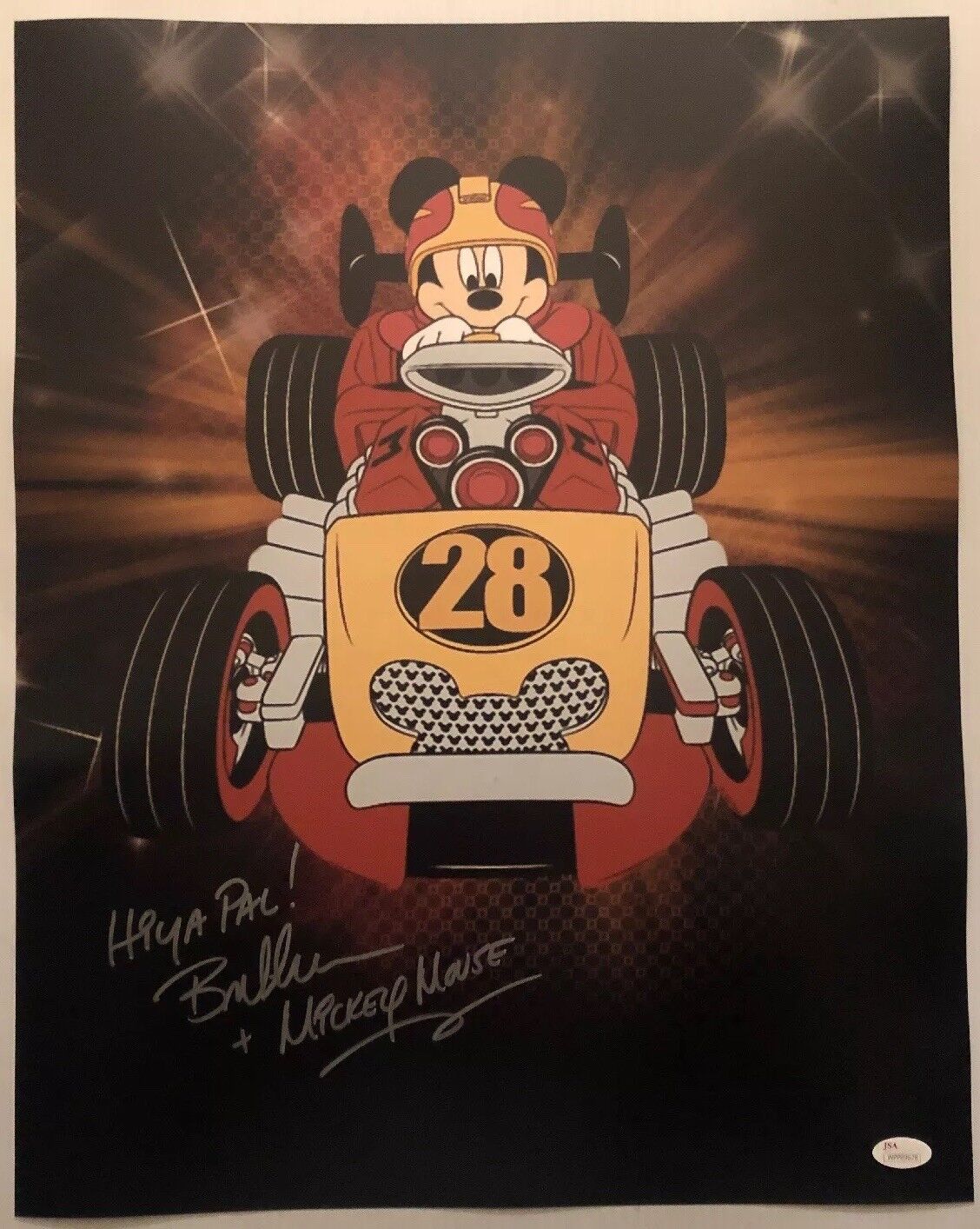 Bret Iwan Signed Autographed 16x20 Photo Poster painting Mickey Mouse Disney JSA COA 1