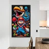 (Grande Taille) Mario-Peinture diamant ronde compl&egrave;te-40*70cm