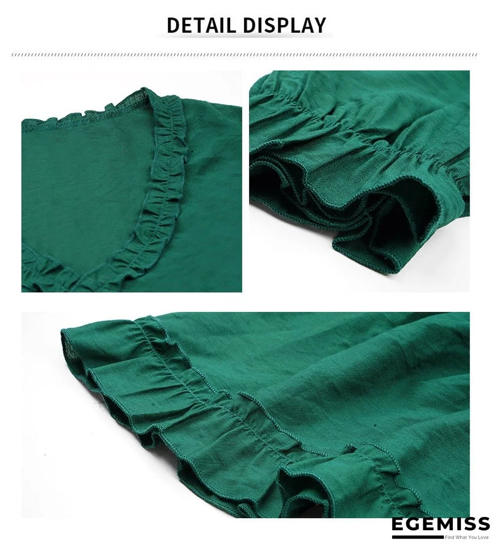 V-neck Sexy Dress Casual Holiday Style | EGEMISS