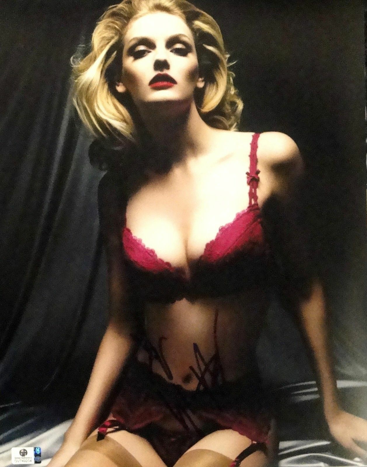 Lydia Hearst Hand Signed Autograph 11x14 Photo Poster painting Sexy in Lingerie JSA U16340