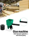 3/6 inch Paint Buckets Glue Applicator Roller Handheld Gluer with 2 Wheels