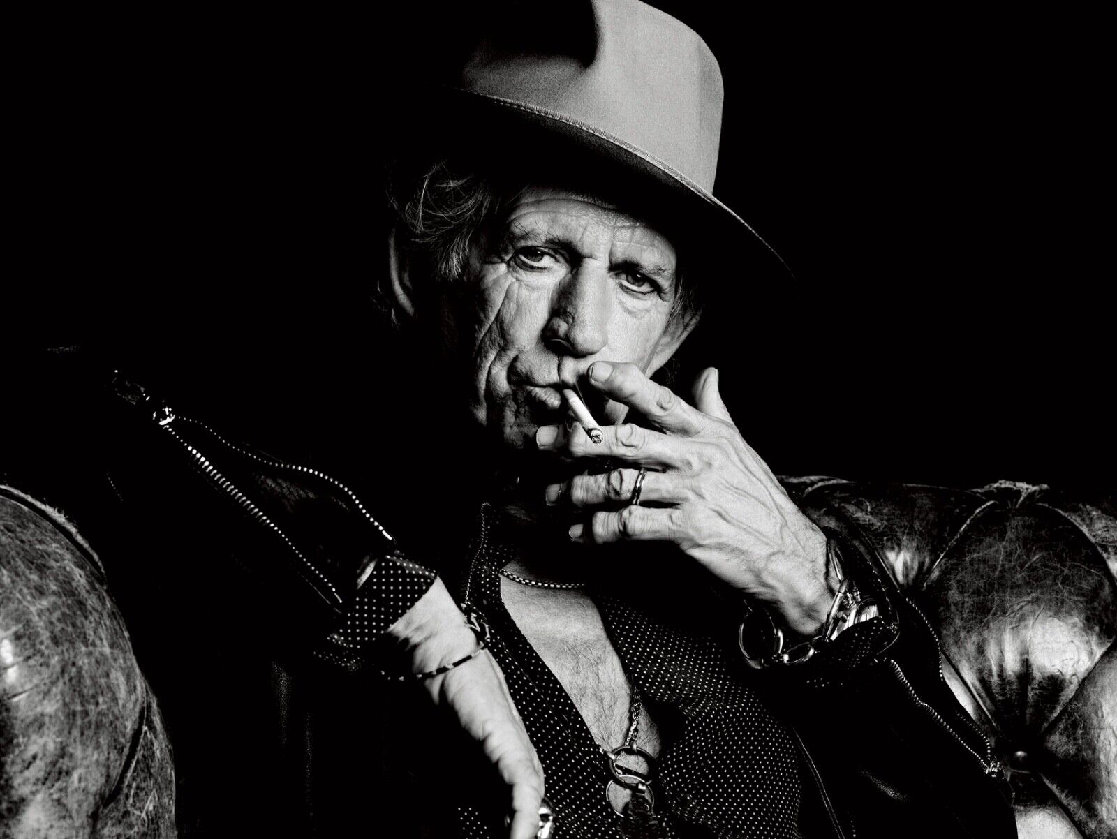 KEITH RICHARDS 8x10” Photo Poster painting THE ROLLING STONES ??