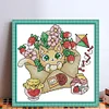 Summer of Stamps -14CT Stamped Cross Stitch Kit(19*19cm)