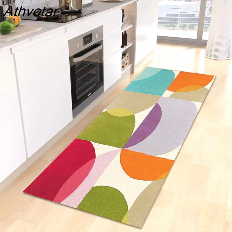 Athvotar Mat for Kitchen Modern Art Floor Carpet Nordic Rug Doormat Entrance House Kitchen Mats for Floor Bathroom Rugs and Mat Set