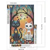 Diamond Painting-DIY Full Round Drill Black White Cats(60*40 CM)
