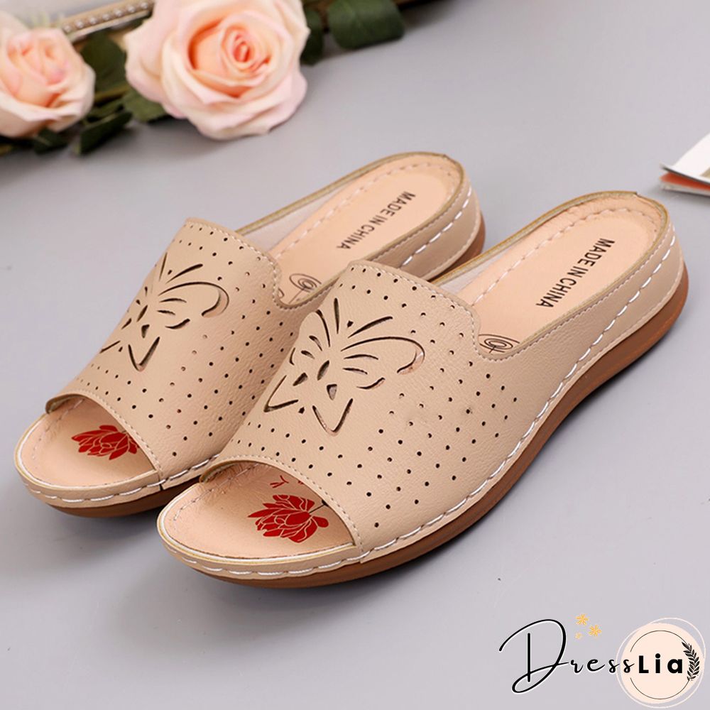 New Shoes Sandals Women Outdoor Walking Shoes Retro Ladies Shoes Slip On Women Shoe Slipper Female Zapatillas Muje Footwear