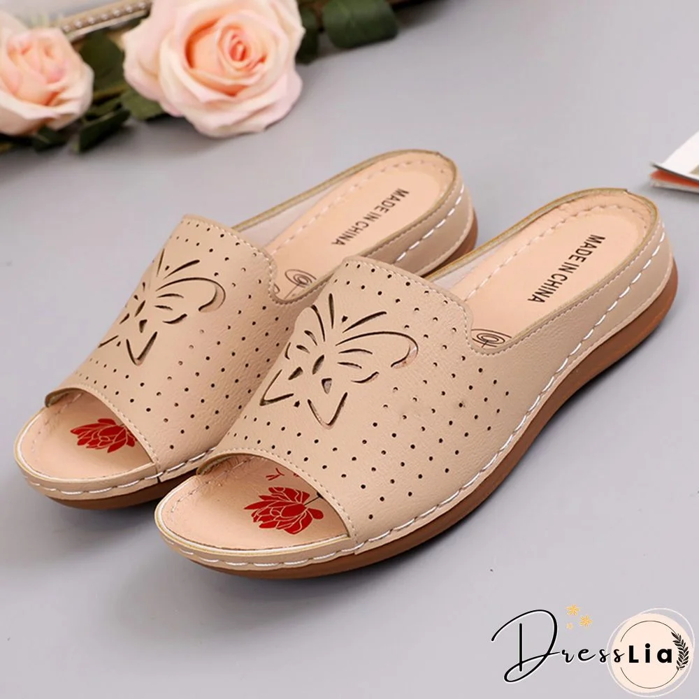 New Shoes Sandals Women Outdoor Walking Shoes Retro Ladies Shoes Slip On Women Shoe Slipper Female Zapatillas Muje Footwear