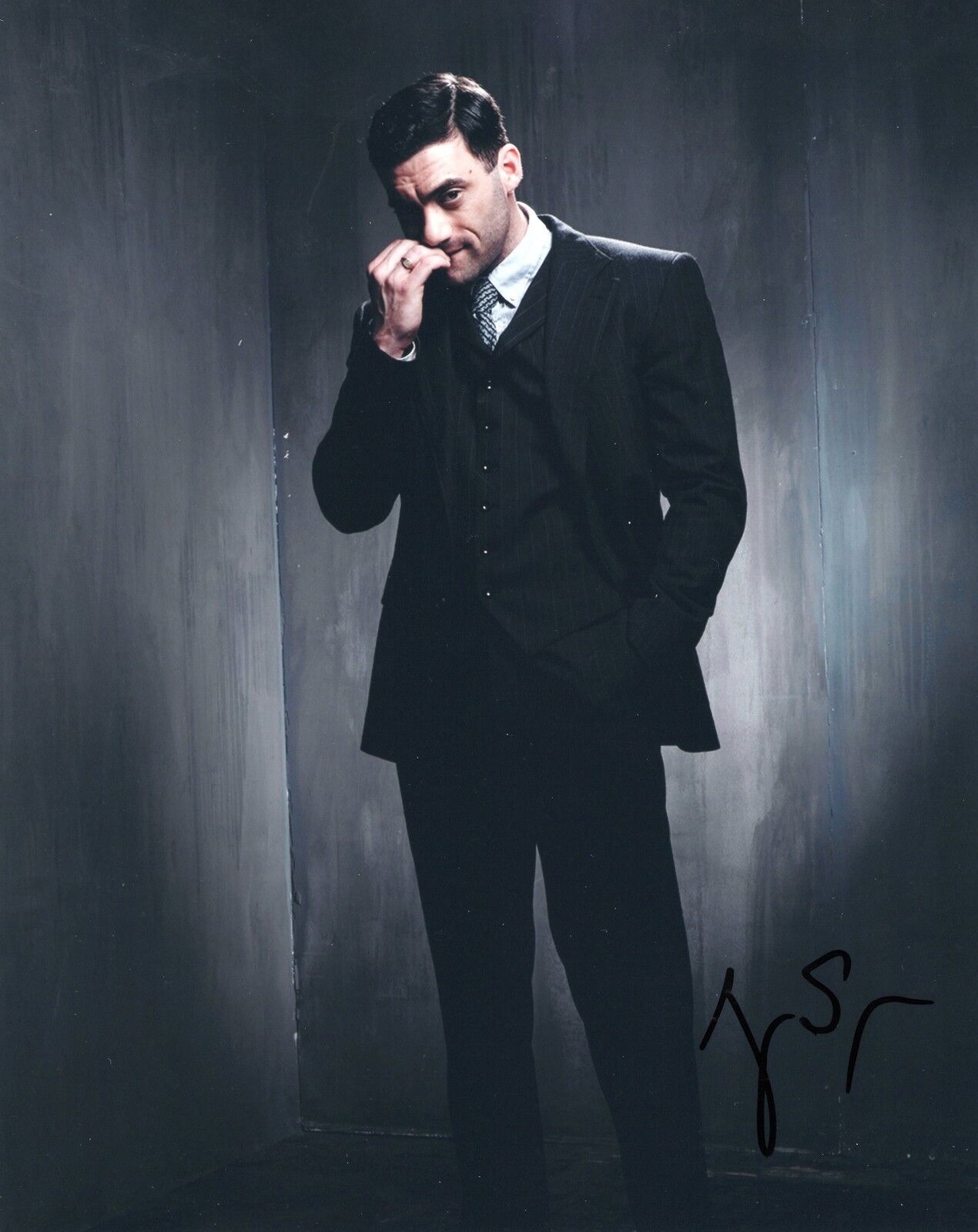 Morgan Spector signed Boardwalk Empire 8x10 Photo Poster painting w/COA Frank Capone #2