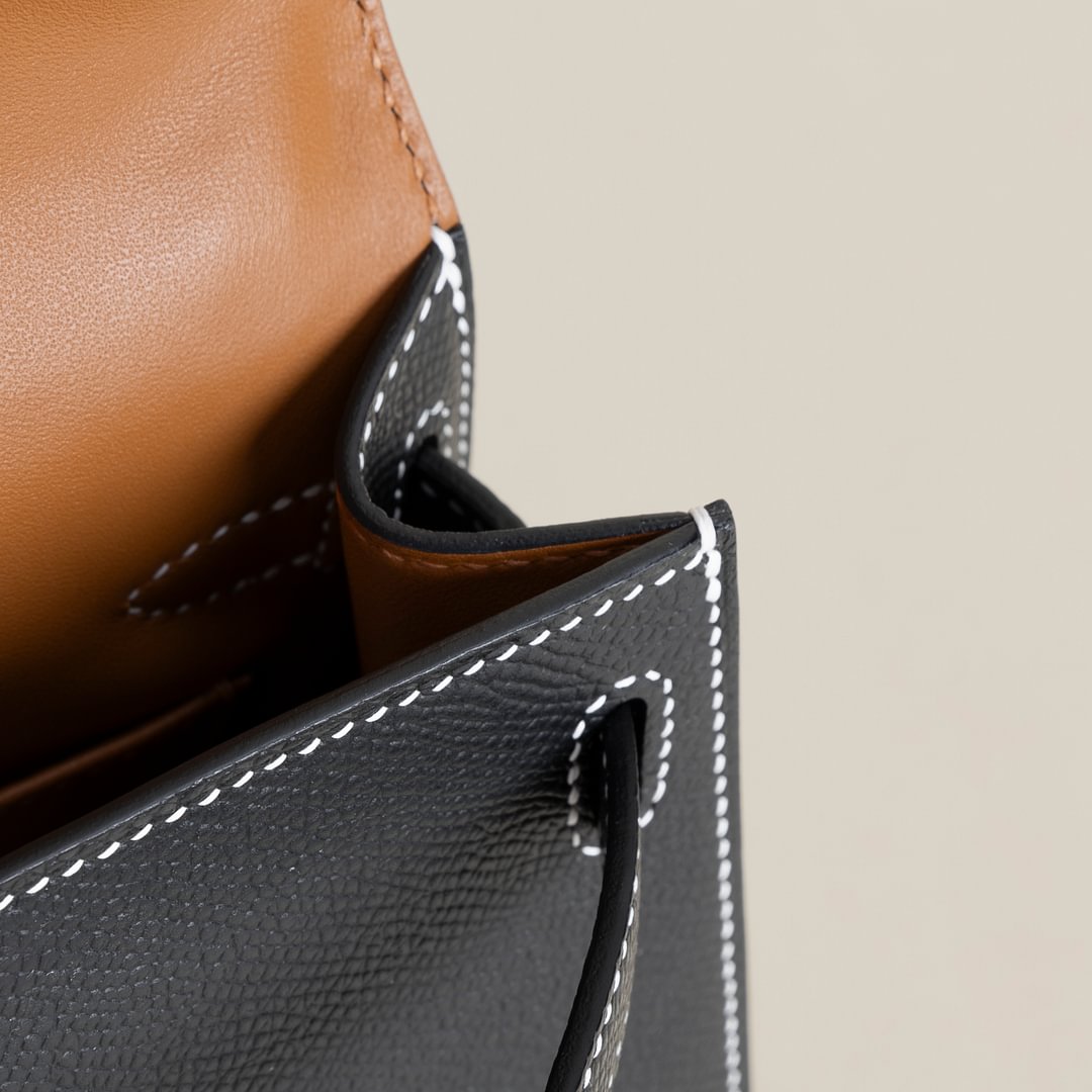 Mini Kelly II Epsom 89 Noir/37 Gold PHW