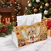 Xmas Angel DIY Pearl Diamond Painting PU Cover Tissue Holder Kit Pearl Art Painting Decoration for Home & Gifts