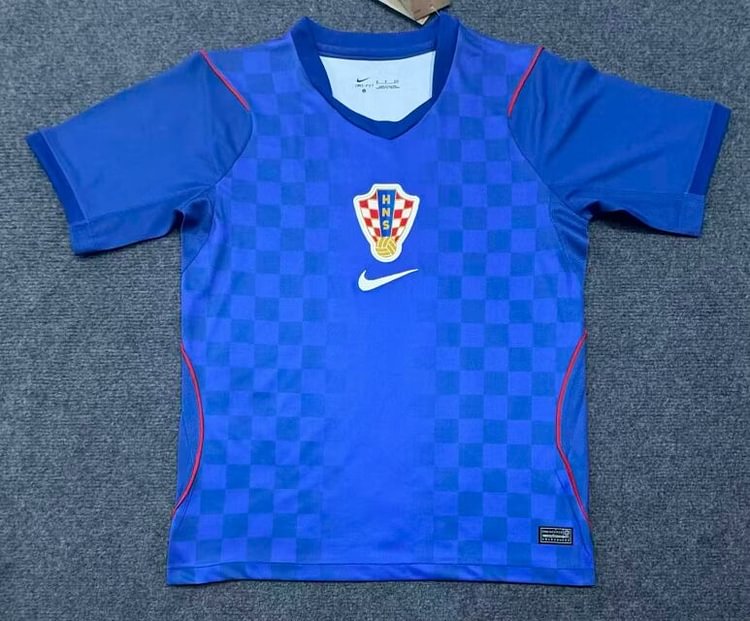 2026-27 Croatia Away Blue Jersey - Fan Edition