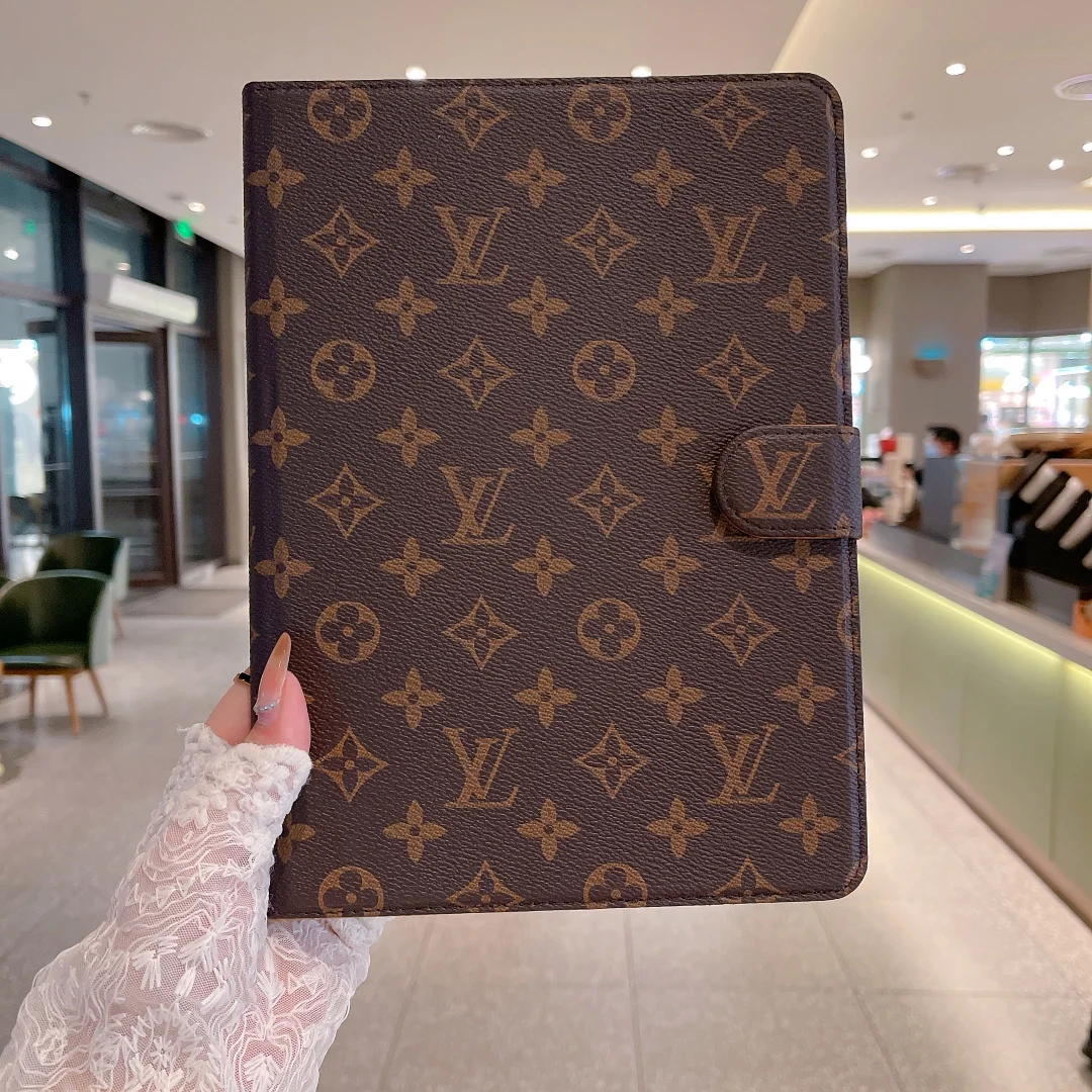 LV Luxury Louis Vuitton Canvas Monogram Leather Fresh Summer Theme Pattern Apple iPad case ProCaseMall