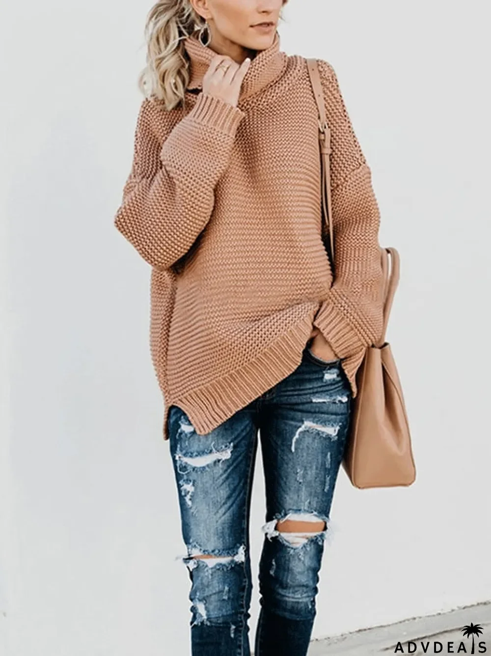 women's turtleneck casual sweater