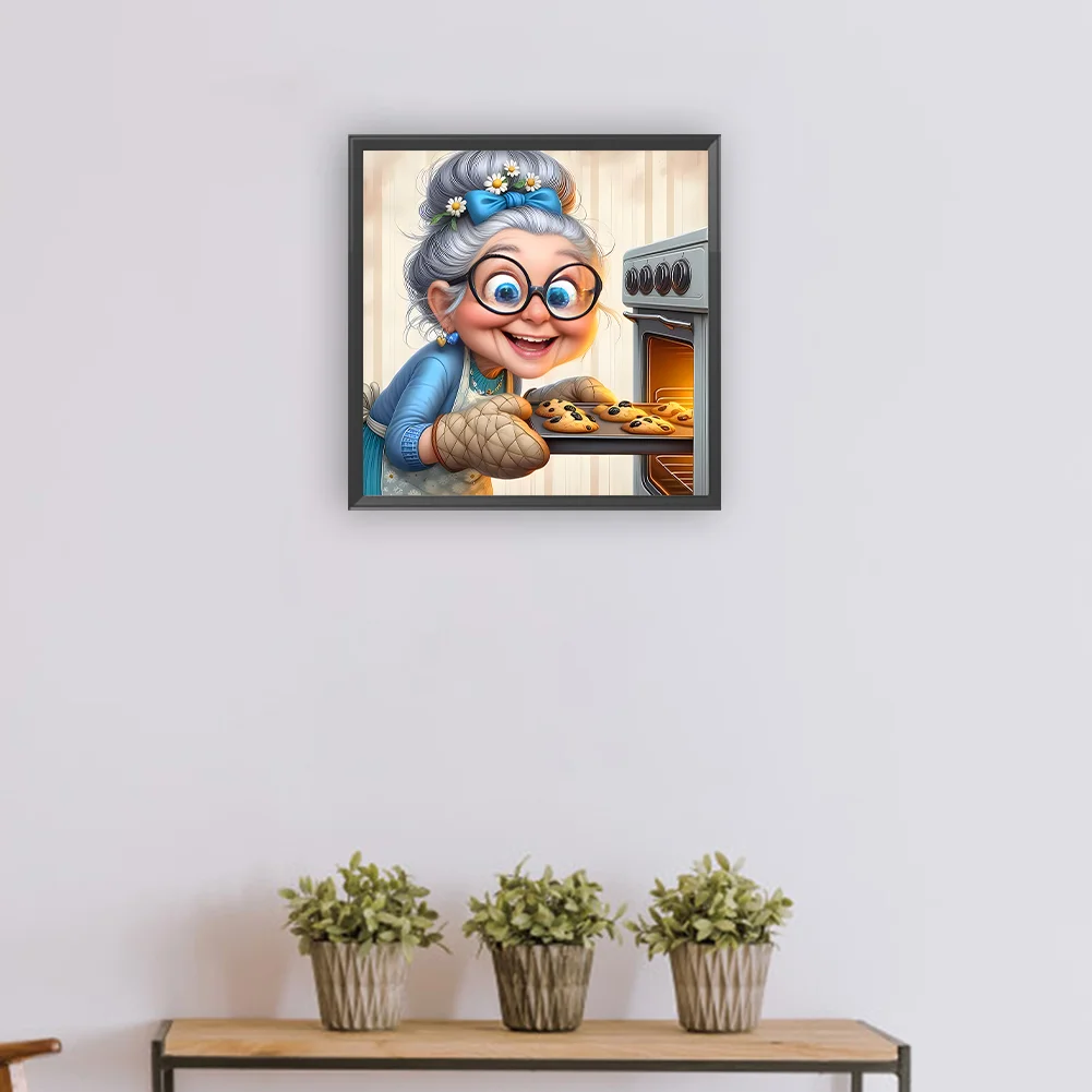 Diamond Painting - Full Round Drill - Grandma(Canvas|30*30cm)