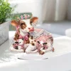 Diamond Painting Acrylic Cow Family Tabletop Ornaments Kit