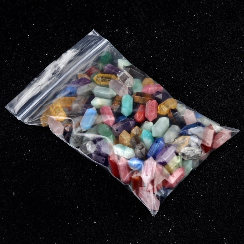 1 Piece Agate Tiger Eye Obsidian Solid Color Pendant