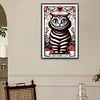 5D diy volle quadratische bohrer diamant malerei cheshire katze kit wohnkultur 45x65cm