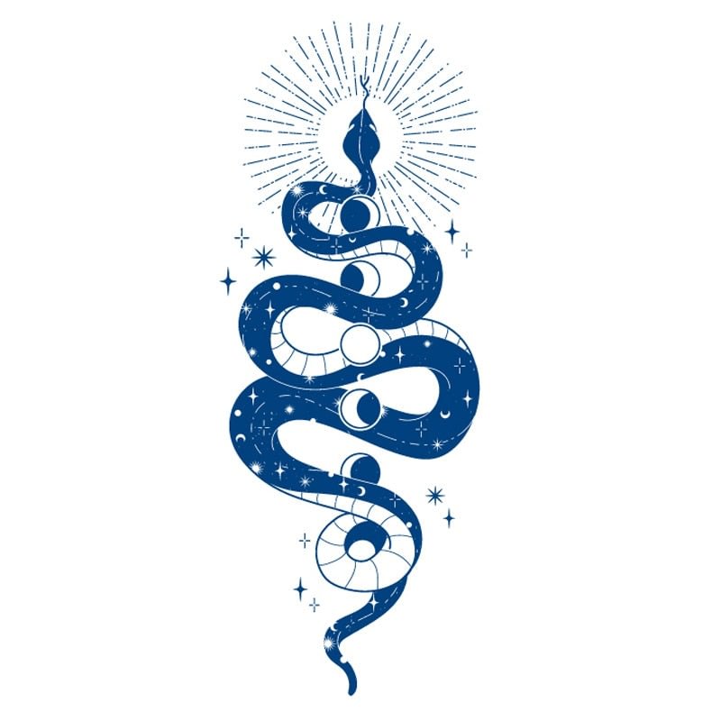 Juice Lasting Ink Tattoo Body Art Waterproof Temporary Sticker Snake Musical Note Women Totem Small Paw Rose Arm Fake Tattoos