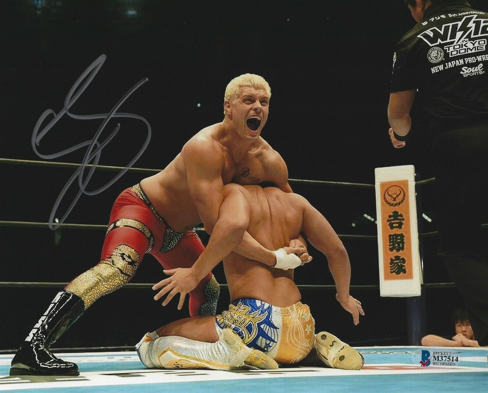 Cody Rhodes Signed 8x10 Photo Poster painting BAS COA New Japan Pro Wrestling WWE AEW All In 514