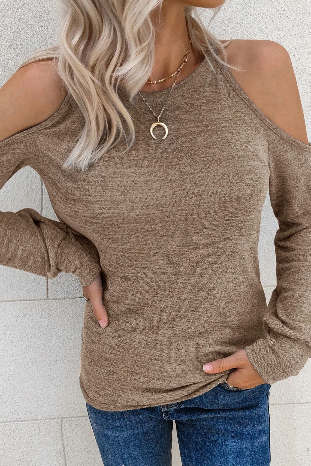 Stylish and Edgy Cold Shoulder Top