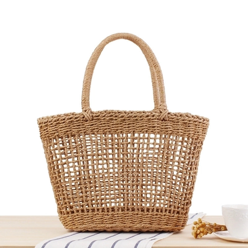 Women’s Large Straw Straw Bag