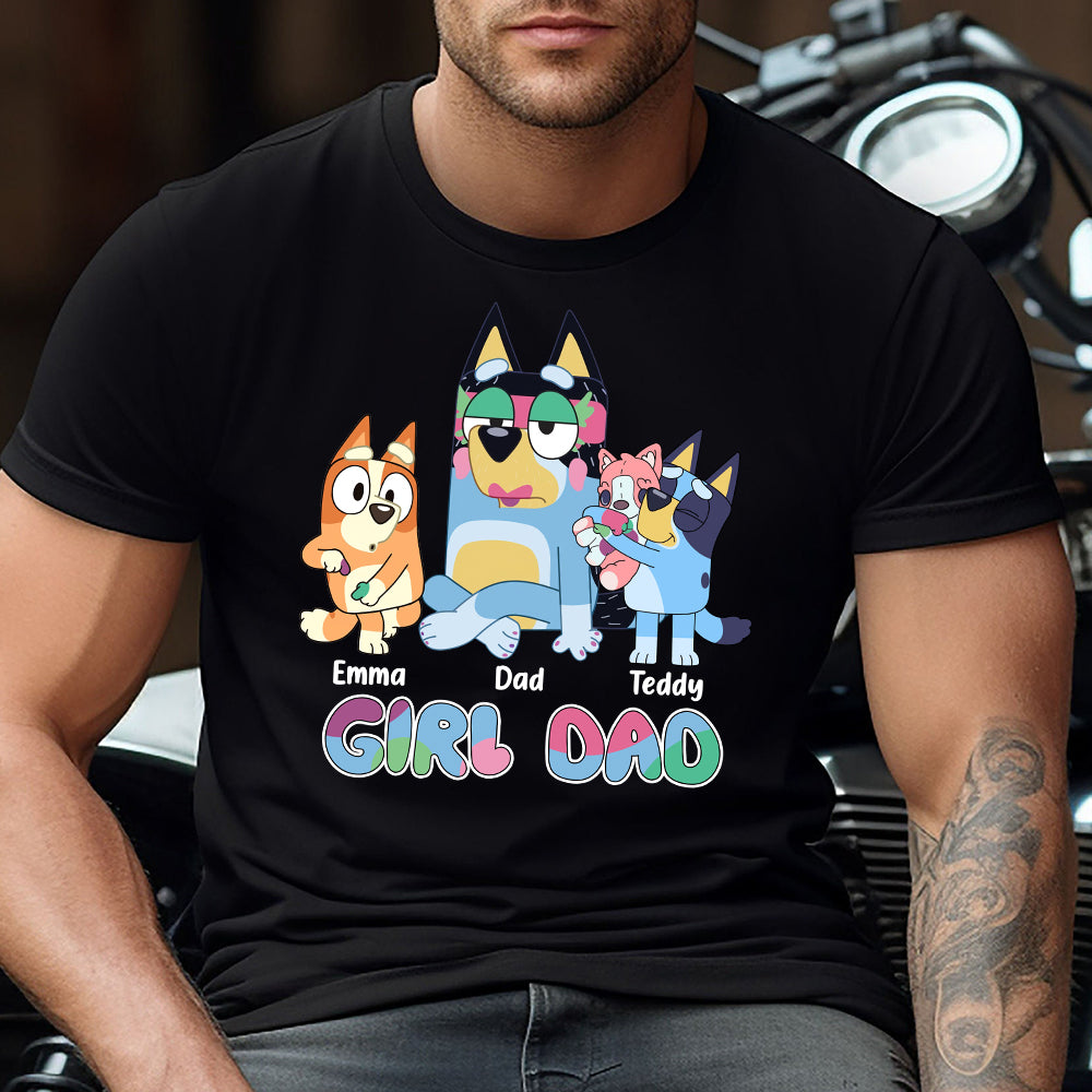 Loveyoufancy Girl Dad - Personalized Father T-shirt And Hoodie