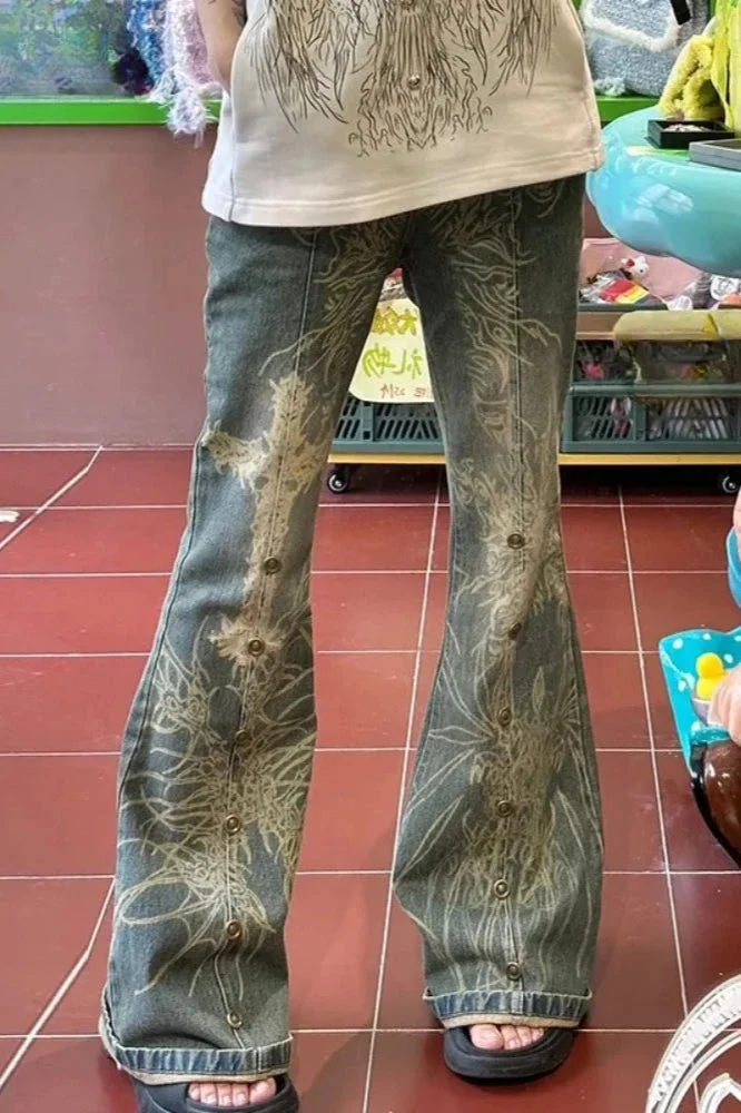 Harajuku Street Wear Flare Pants